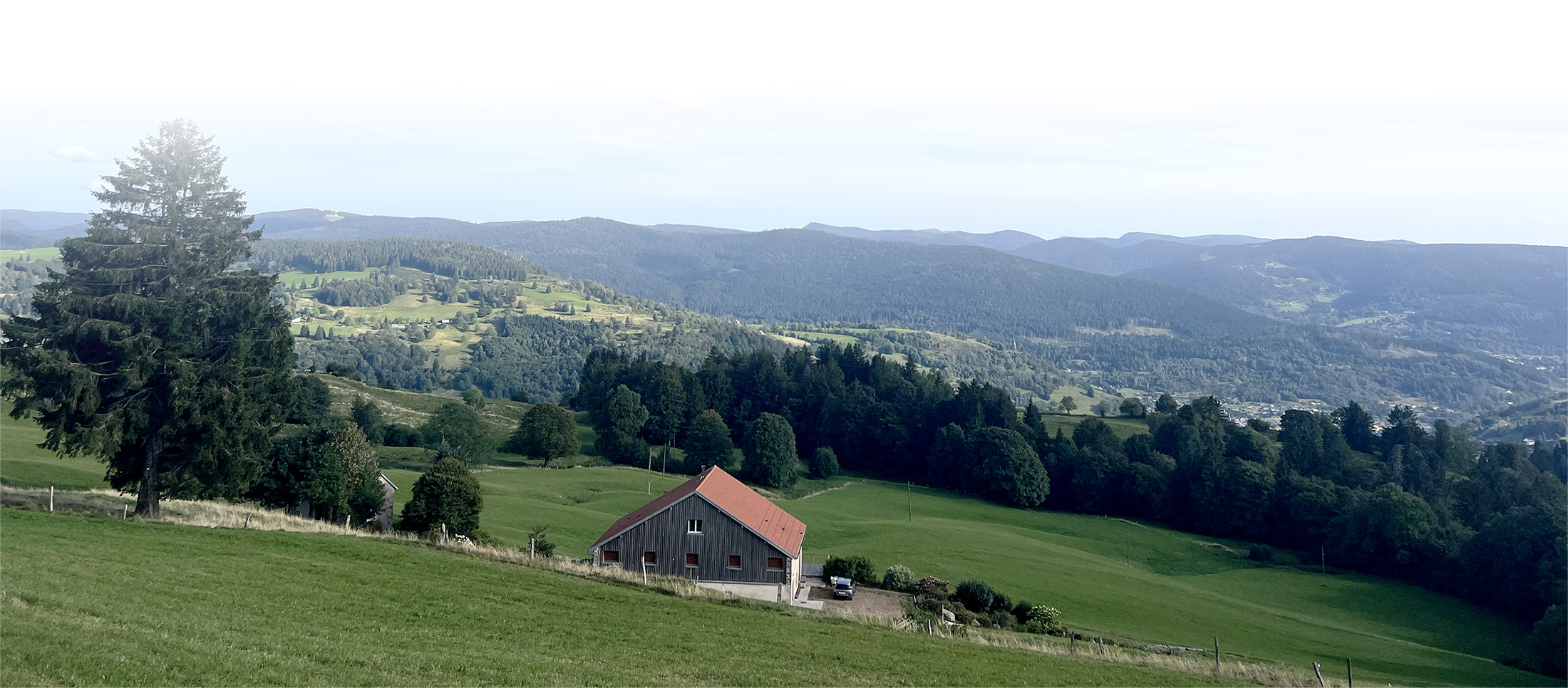 Les hauts de la piquante pierre : maison d'htes  basse sur le rupt dans les Vosges